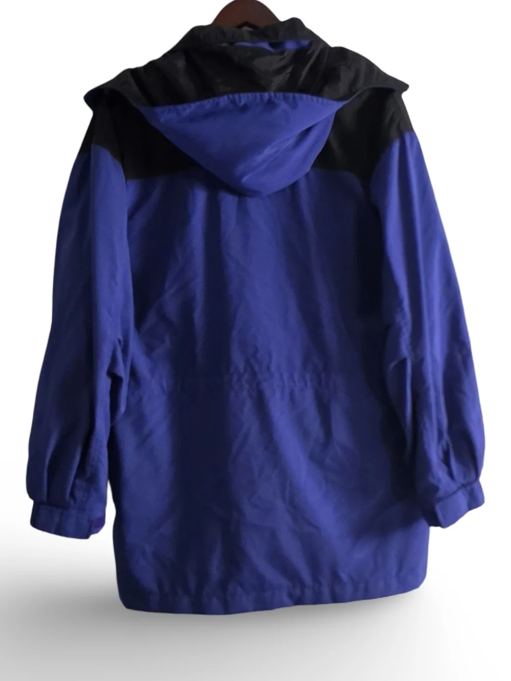 Port Authority Outdoors Blue Hooded Rain Jacket HP Invent Embroidered Logo Small